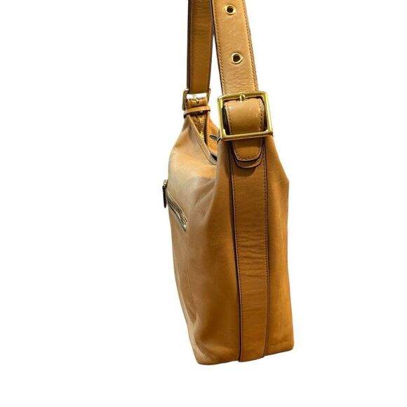 Coach Legacy Tassel Shoulder Bag 19889 Beige Tan Leather Large Tote Vintage - Picture 3 of 13